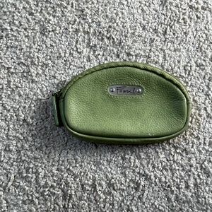 Fossil Leather Coin Purse in Green